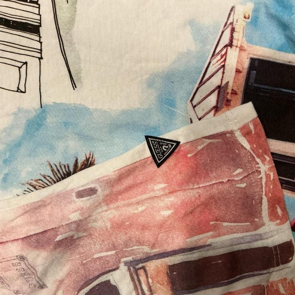 Guess Multicolor Cityscape Short Sleeve Tee - Picture 4 of 6